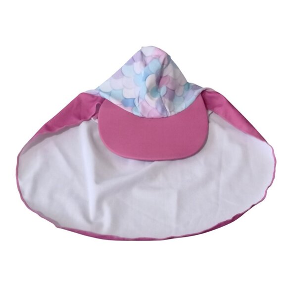 Toddler 3T Girls Mermaid Swim Set 4-Piece UPF 50+ Rash Guard Tankini Pink Purple - Picture 4 of 12